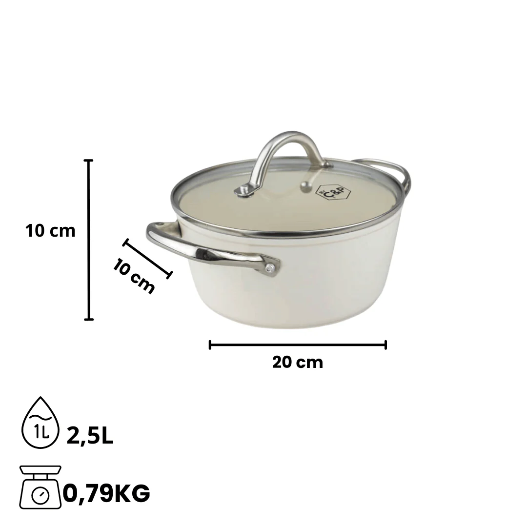 Go Ivory Kookpan met deksel 20 cm - Image 5