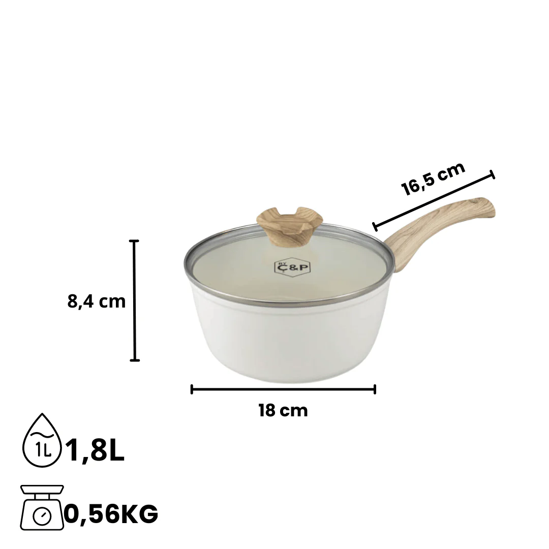 Go Ivory Steelpan met deksel 18 cm - Image 4